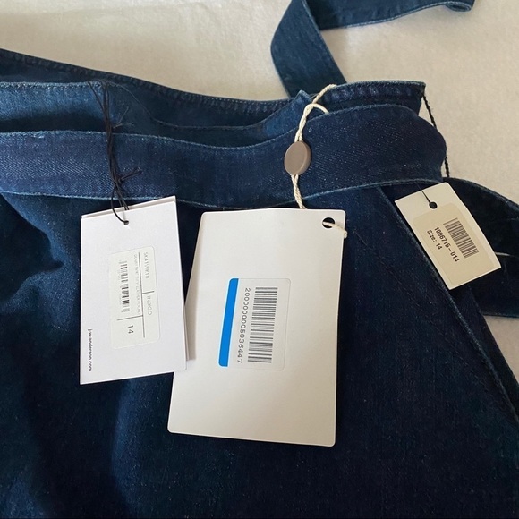 JW ANDERSON US sz 10 UK 14 Blue Denim Skirt Logo - Picture 7 of 12